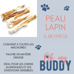 Peau de lapin poilue
